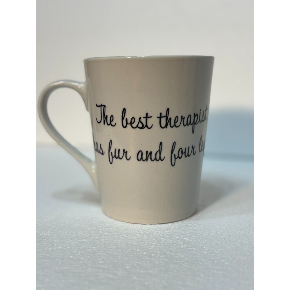 Royal Norfolk Coffee Mug Best Therapist Has Fur Four Legs